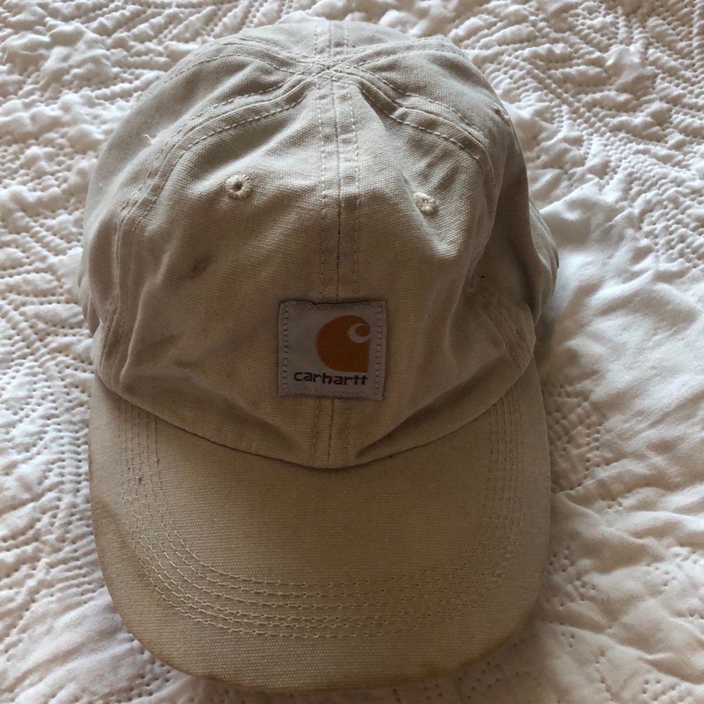 CARHARTT Kids Khaki Baseball Cap with Velcro Adjustable Closure 🧢